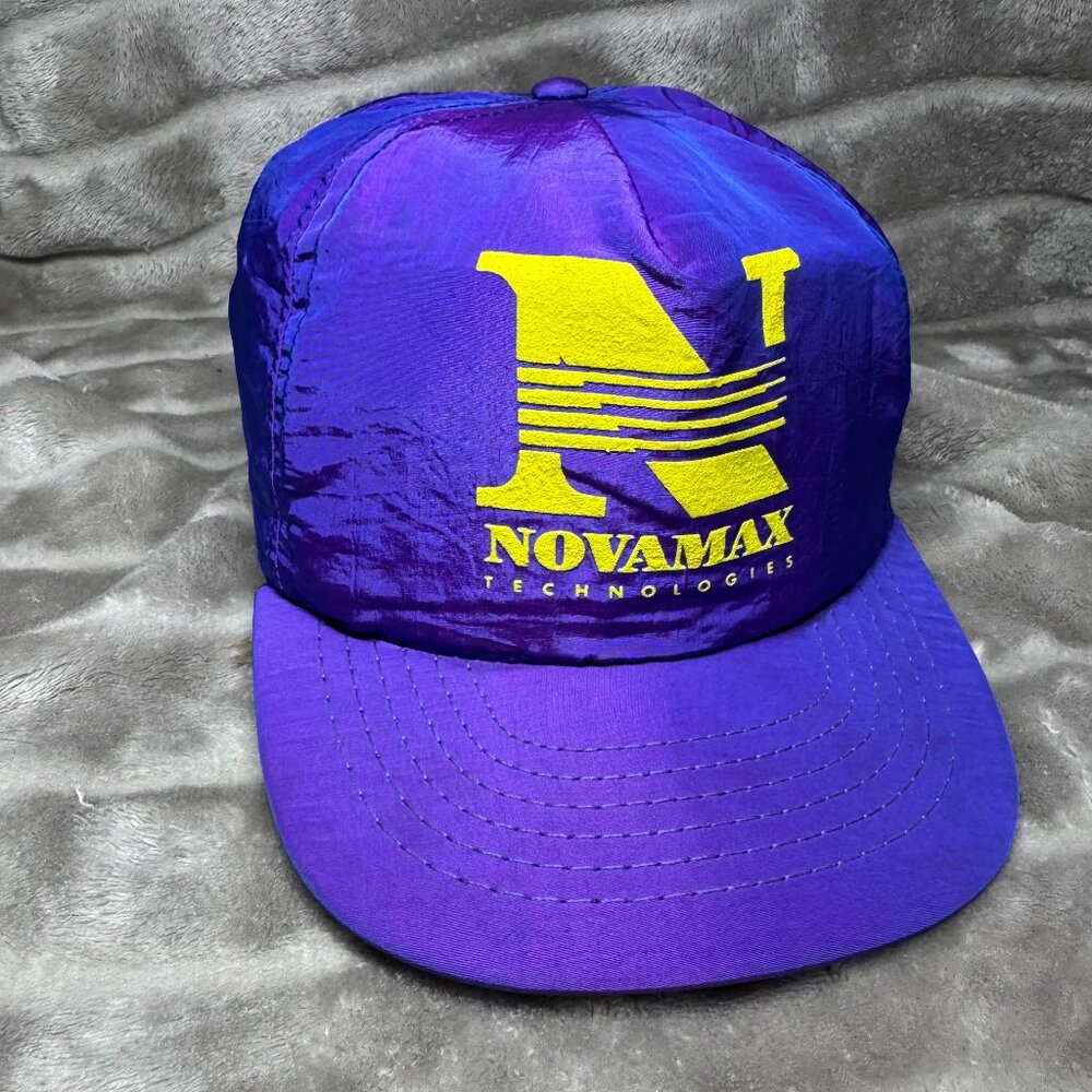 Vintage Iridescent Novamax Technologies Trucker Hat USA Made